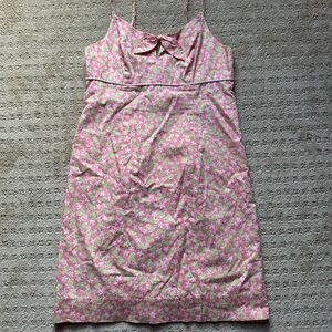 Pink vintage Lilly Pulitzer dress with pineapple and starfish print!! Size 8 !!
